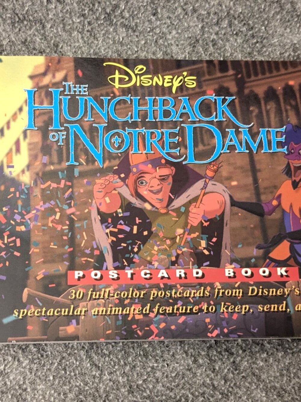 Never Used 1996 Disney's The Hunchback of Notre Dame Postcard Book